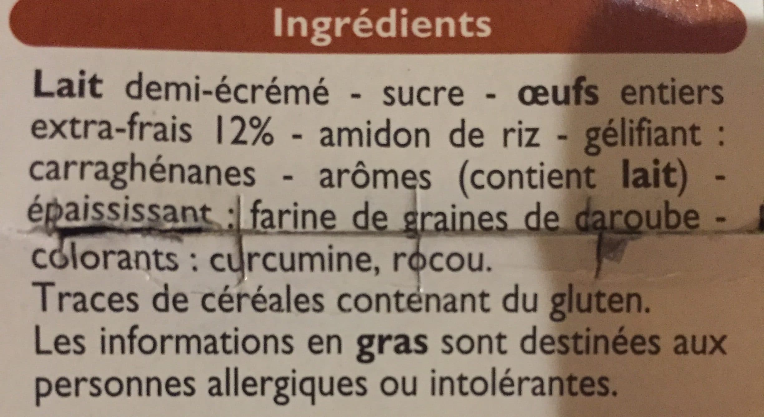 Leader Price Flan cuit et doré au four packshot