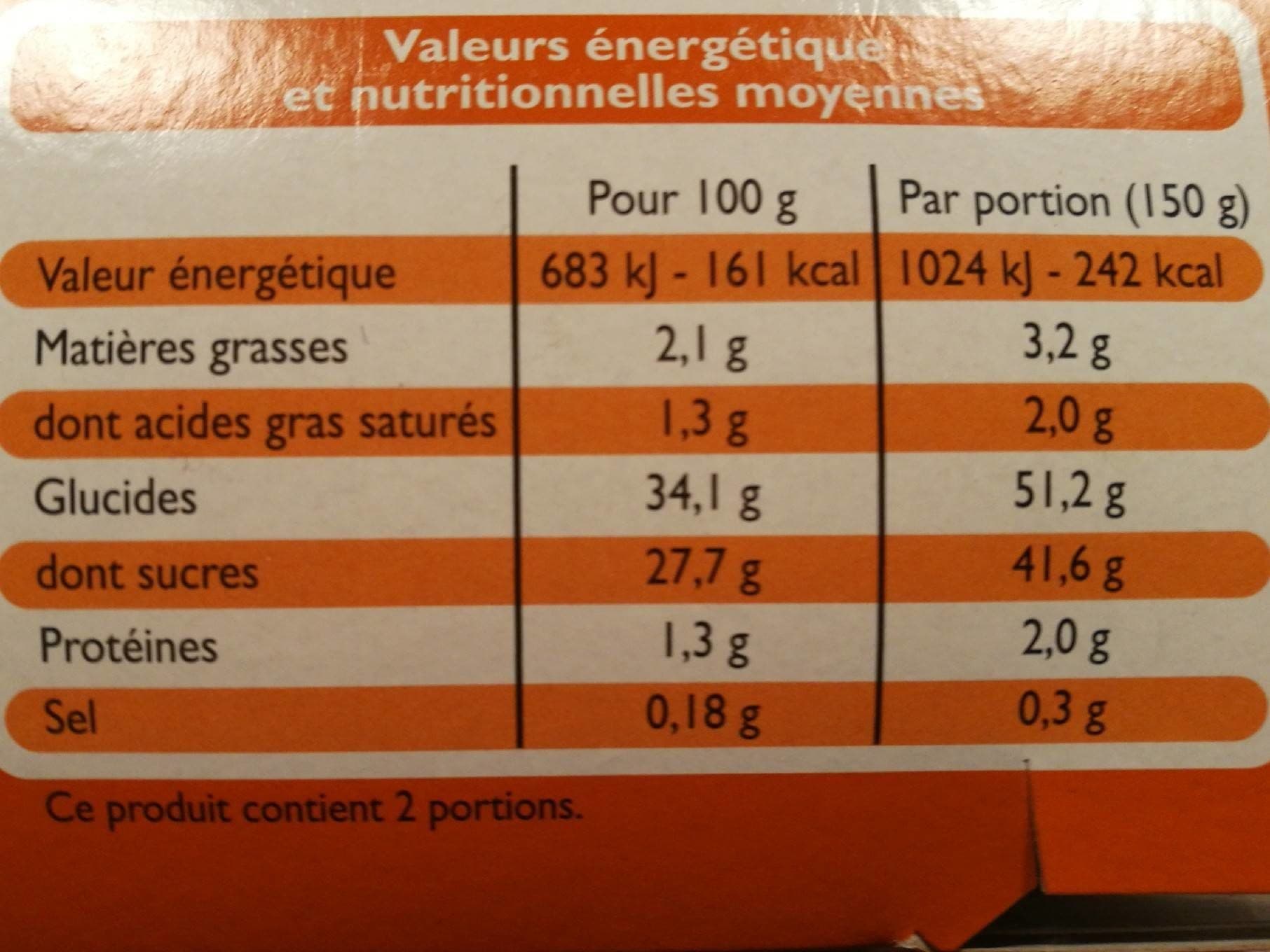Leader Price Baba au Rhum Crème saveur Vanille packshot