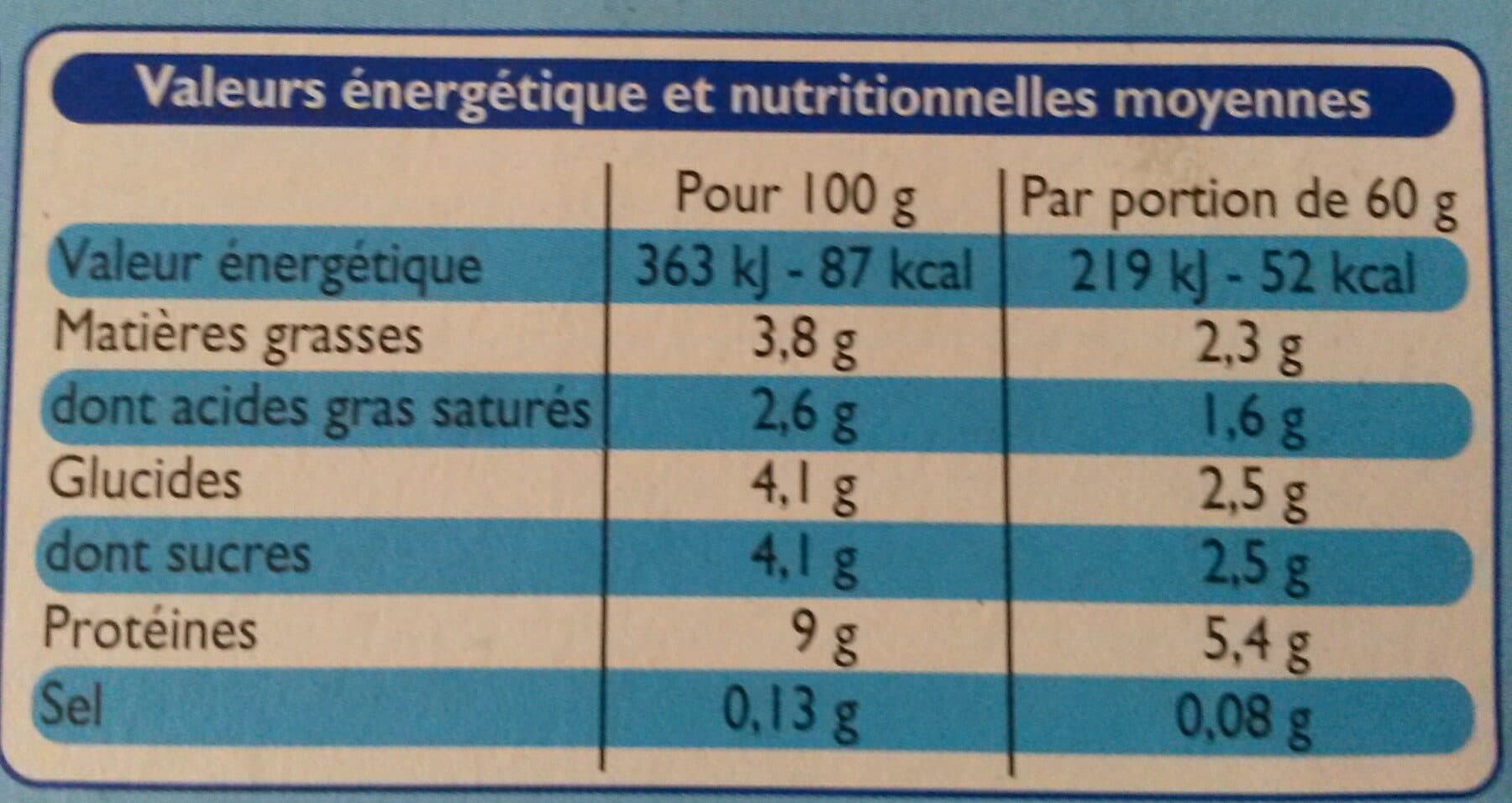 Leader Price Le Petit frais nature packshot