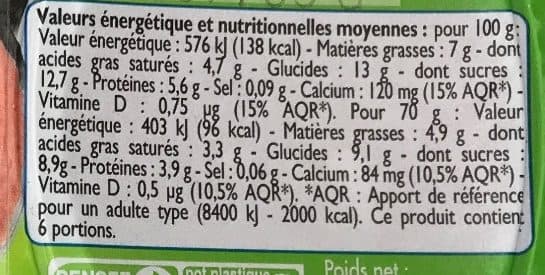 Leader Price Mousse aux fruits, fraise, abricots, framboise packshot