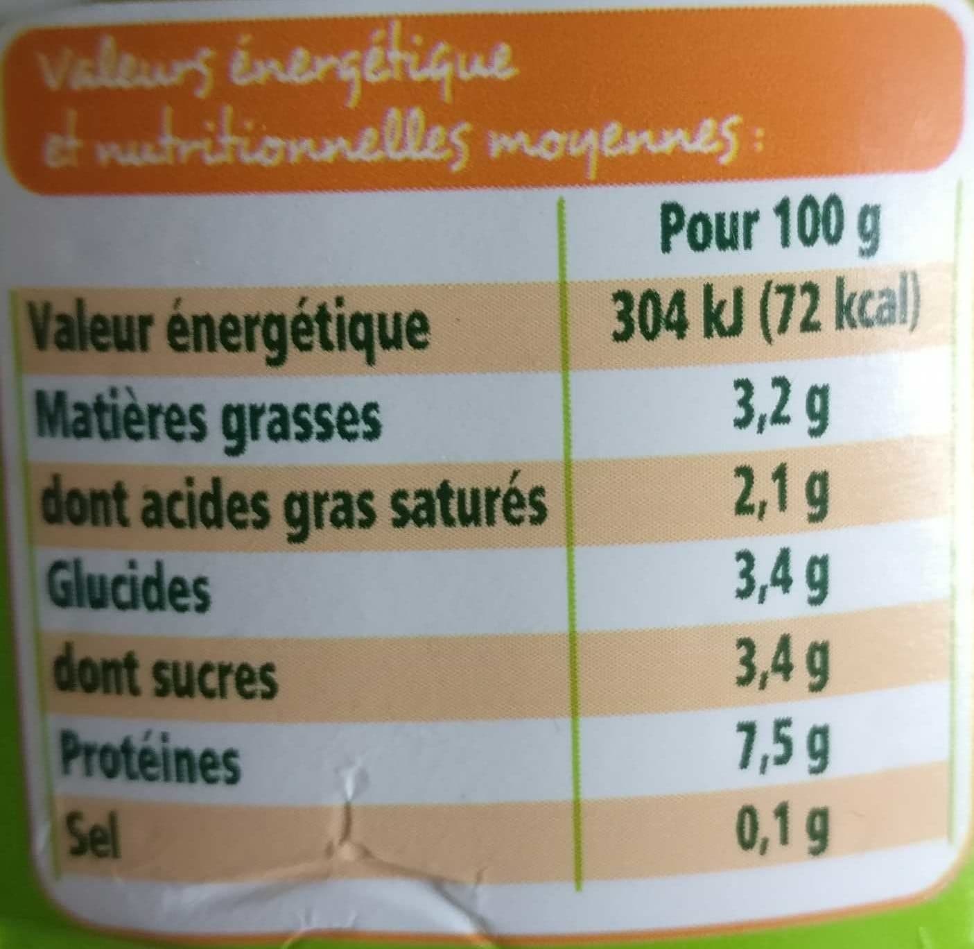 Leader Price Fromage frais nature bio packshot