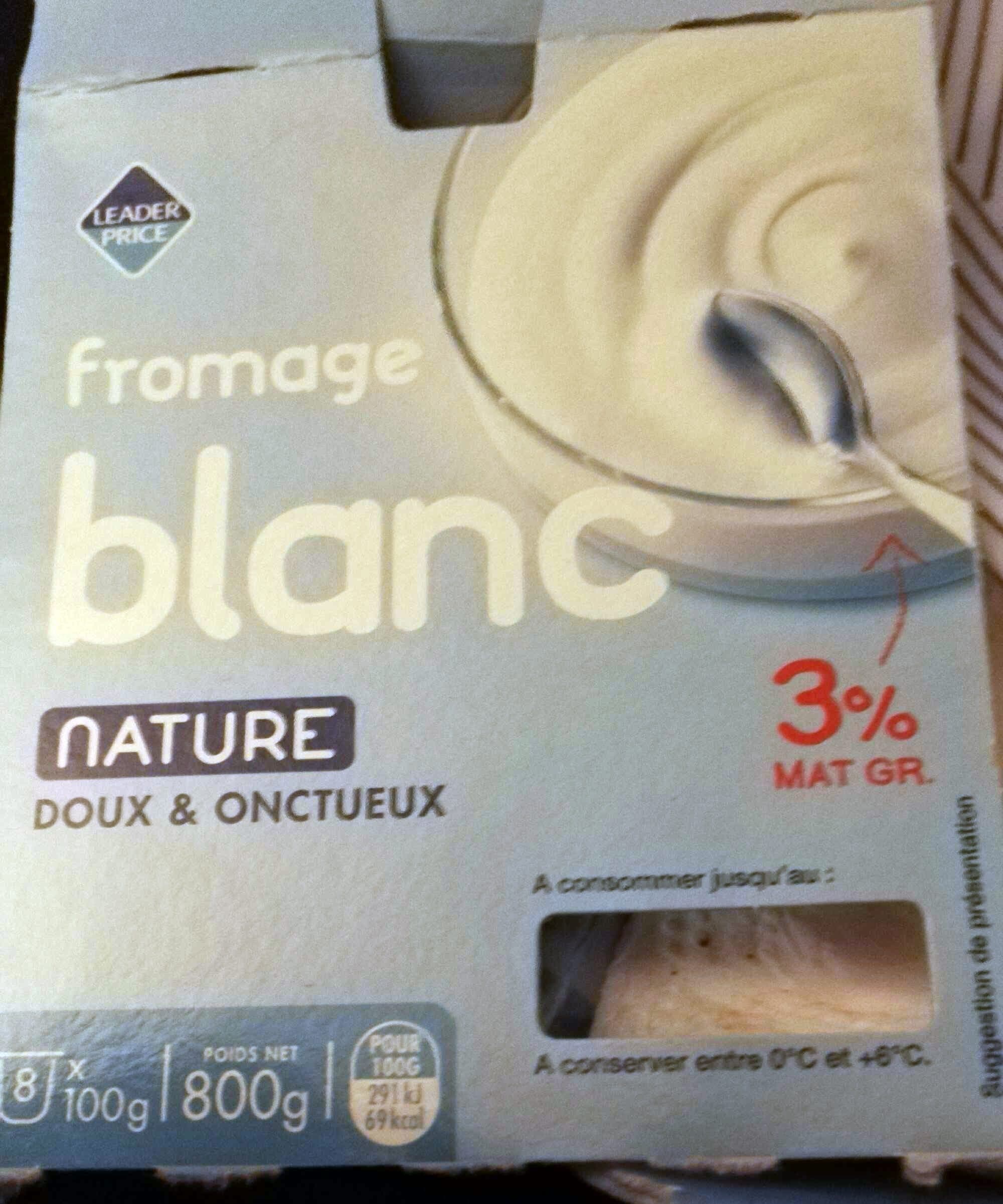 Leader Price Fromage blanc nature packshot