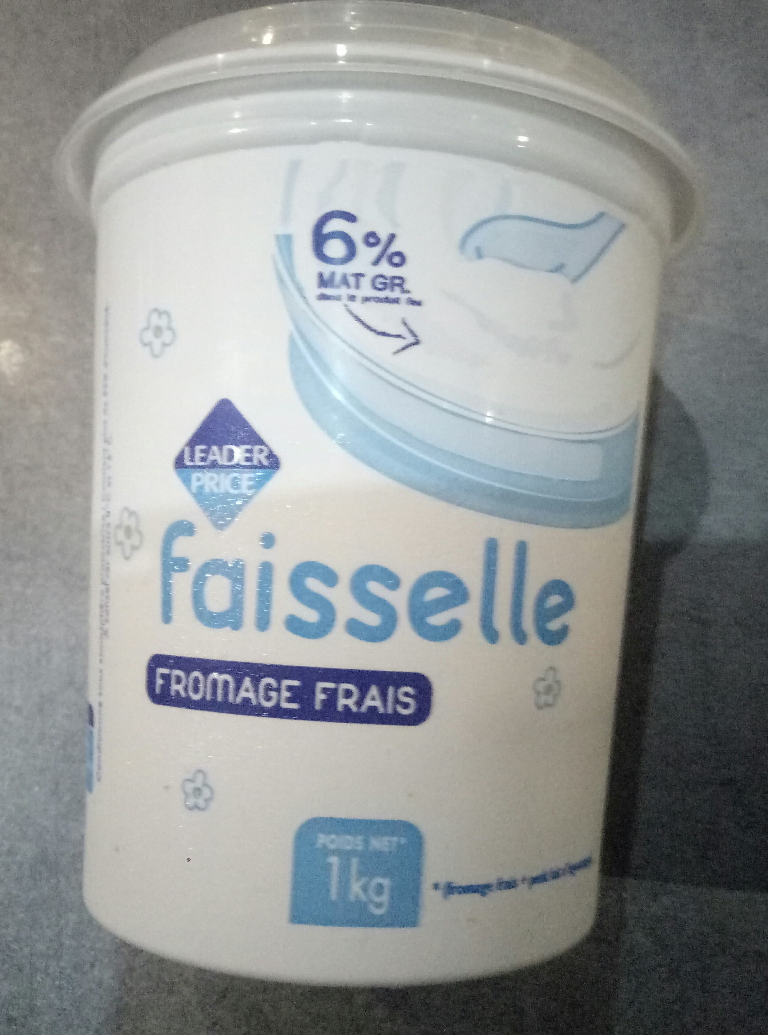 Leader Price Faisselle fromage frais packshot