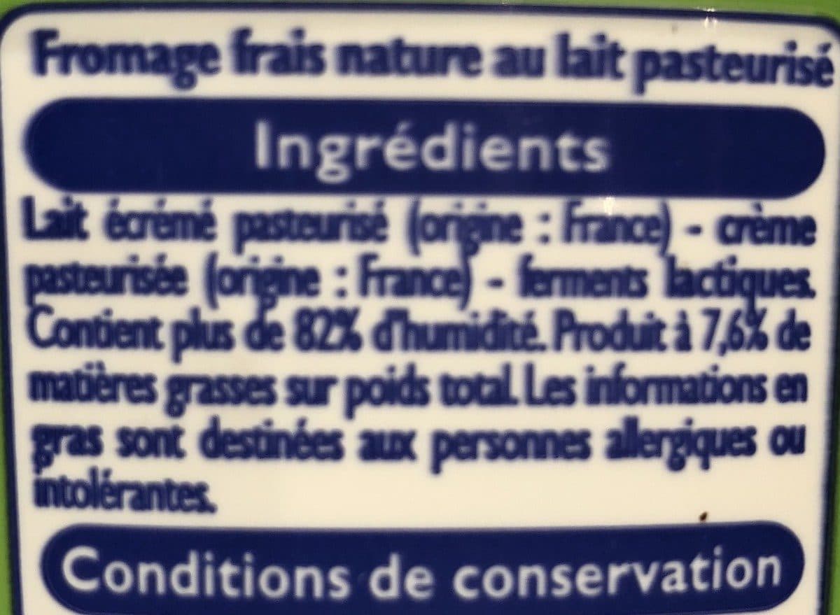 Leader Price Fromage Blanc nature doux & onctueux packshot