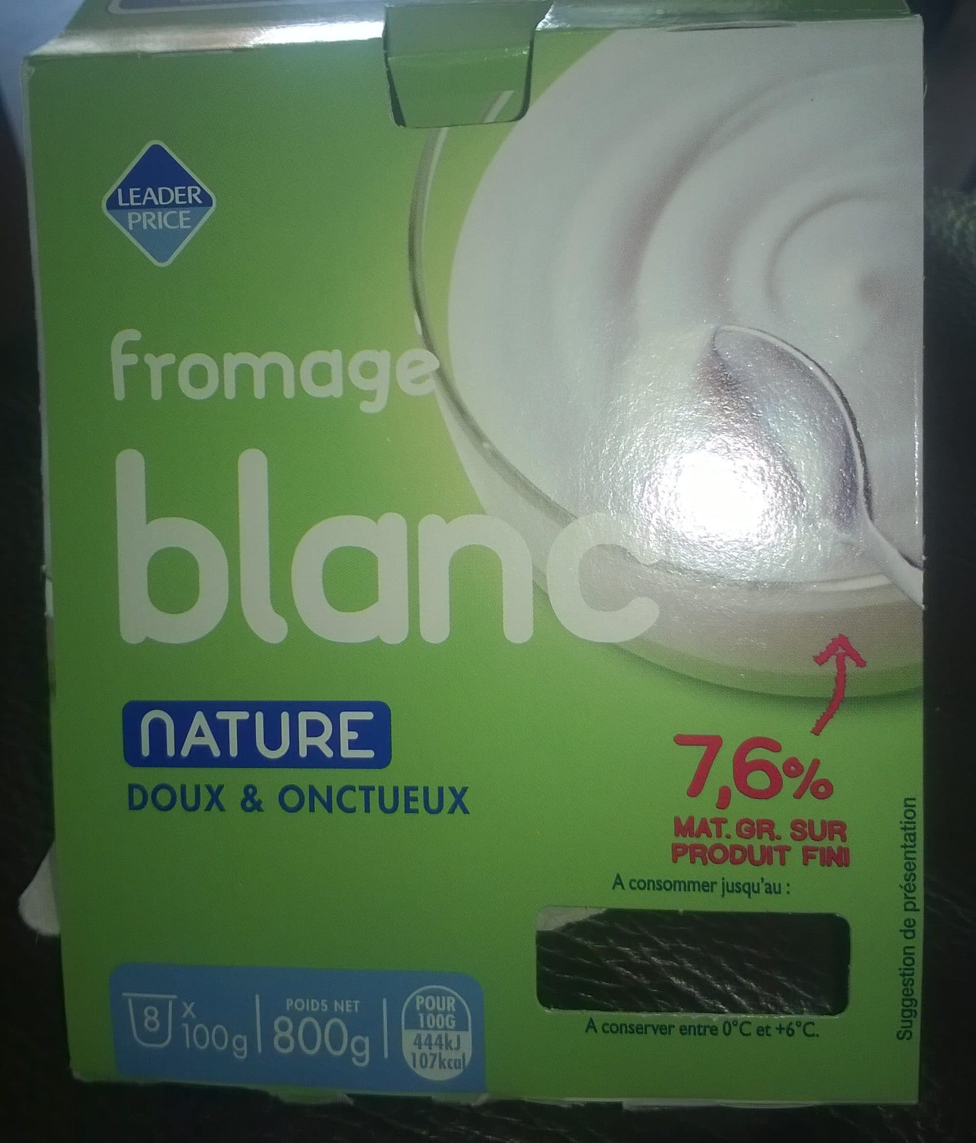 Leader Price Fromage Blanc packshot