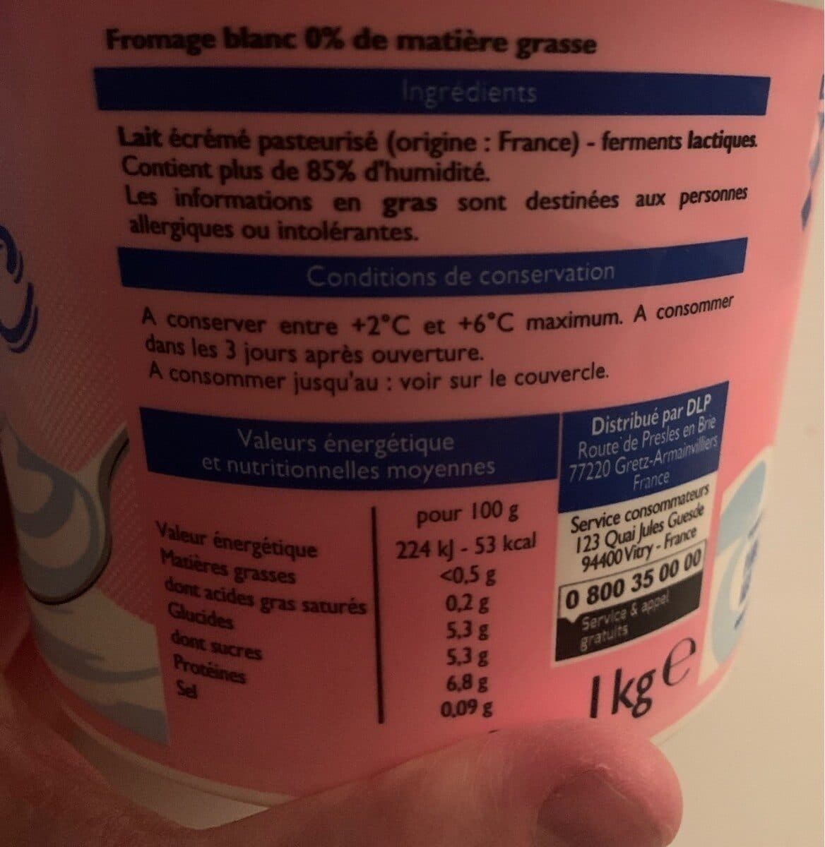 Leader Price Fromage blanc packshot