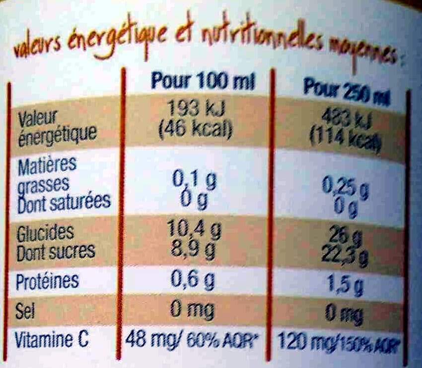 Marché Franprix Jus d'Orange 100% pur jus packshot
