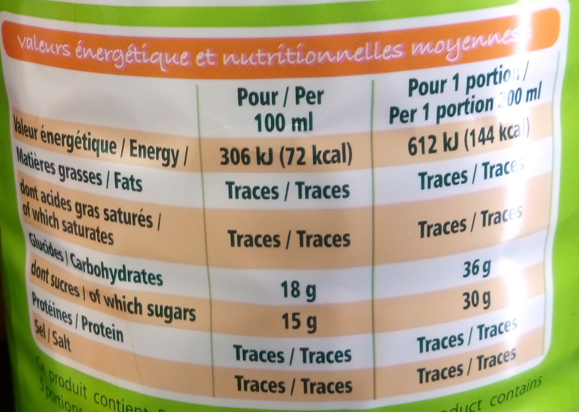 Leader Price Pur jus de raisin bio packshot