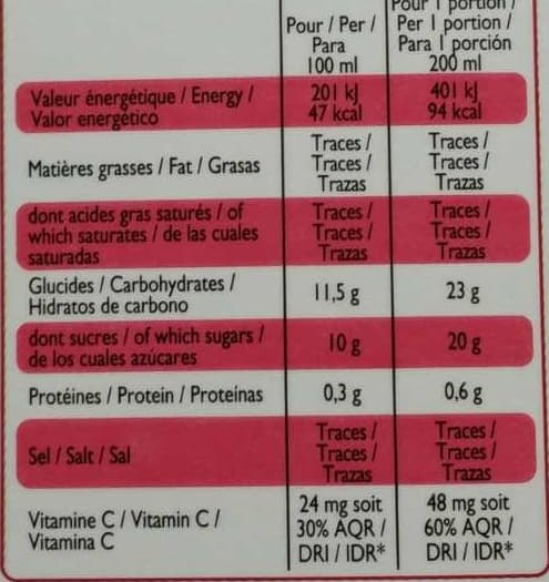 Leader Price Pur jus d'orange sanguine de Sicile pressée avec pulpe packshot