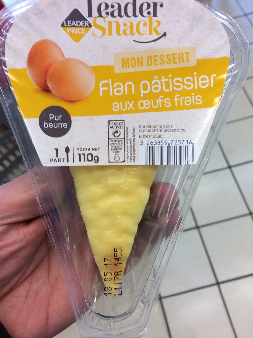 Leader Price Flan Pâtissier packshot