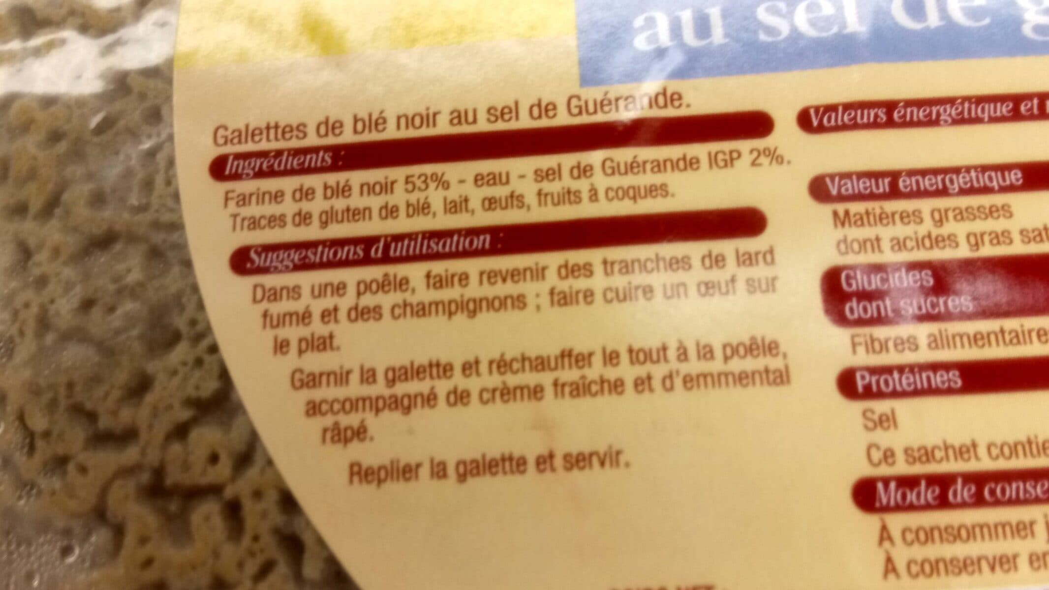 Leader Price Galettes de blé noir packshot