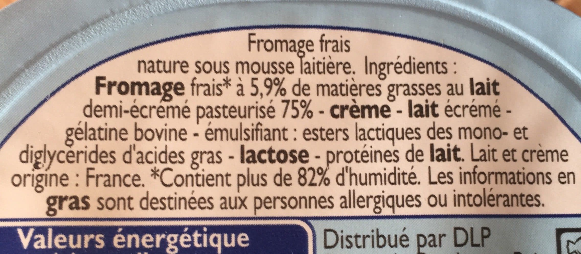 Leader Price Fromage frais sous mousse laitiere packshot