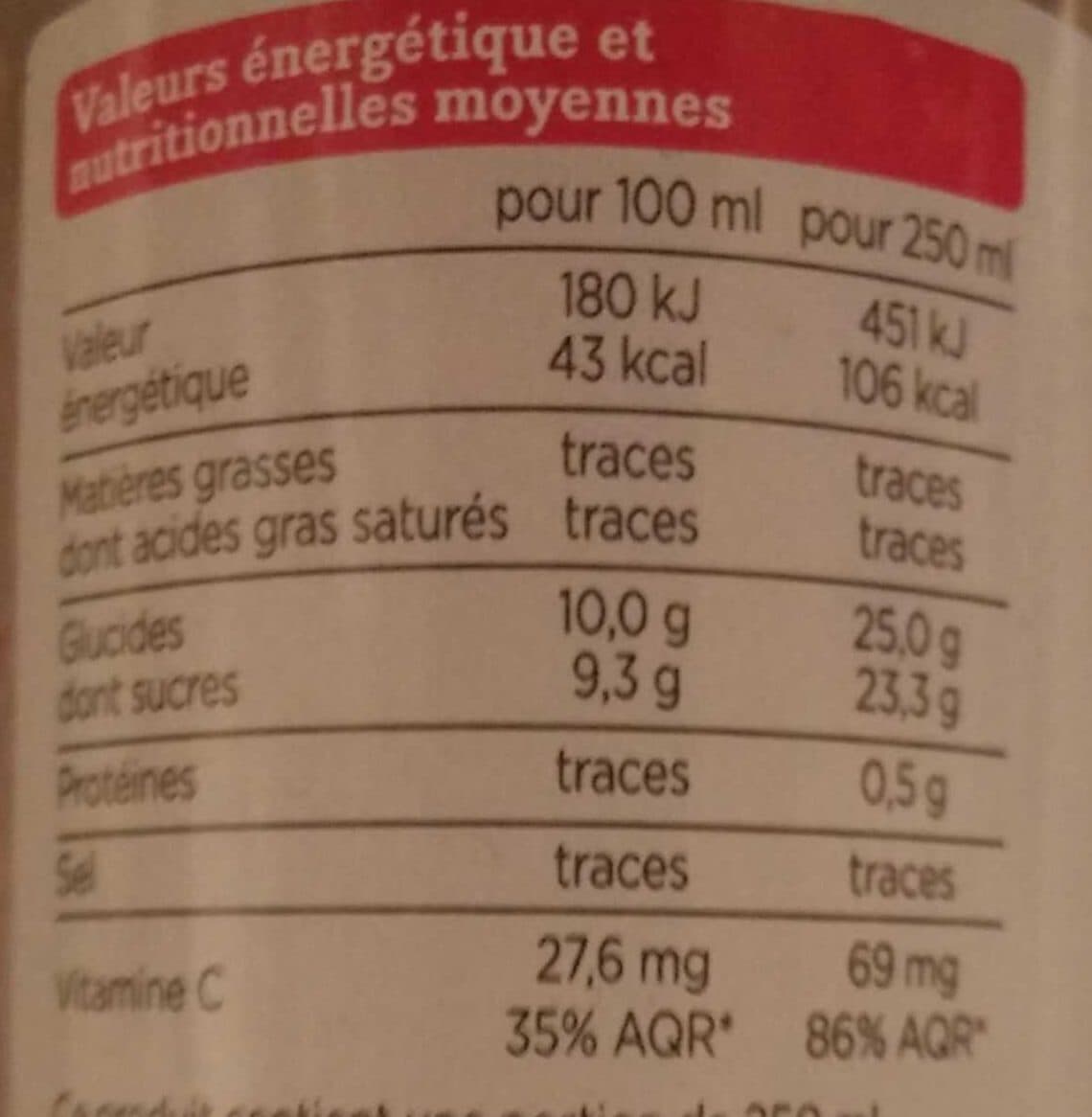 Franprix 100 % pur jus pomme, poire, framboise packshot