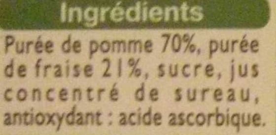 Leader Price Dessert de pomme fraise packshot