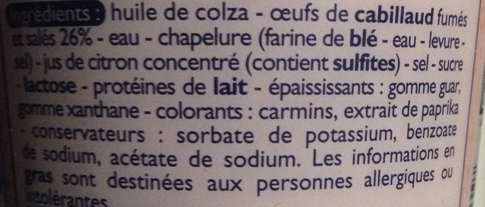 Leader Price Tarama aux oeufs de cabillaud packshot