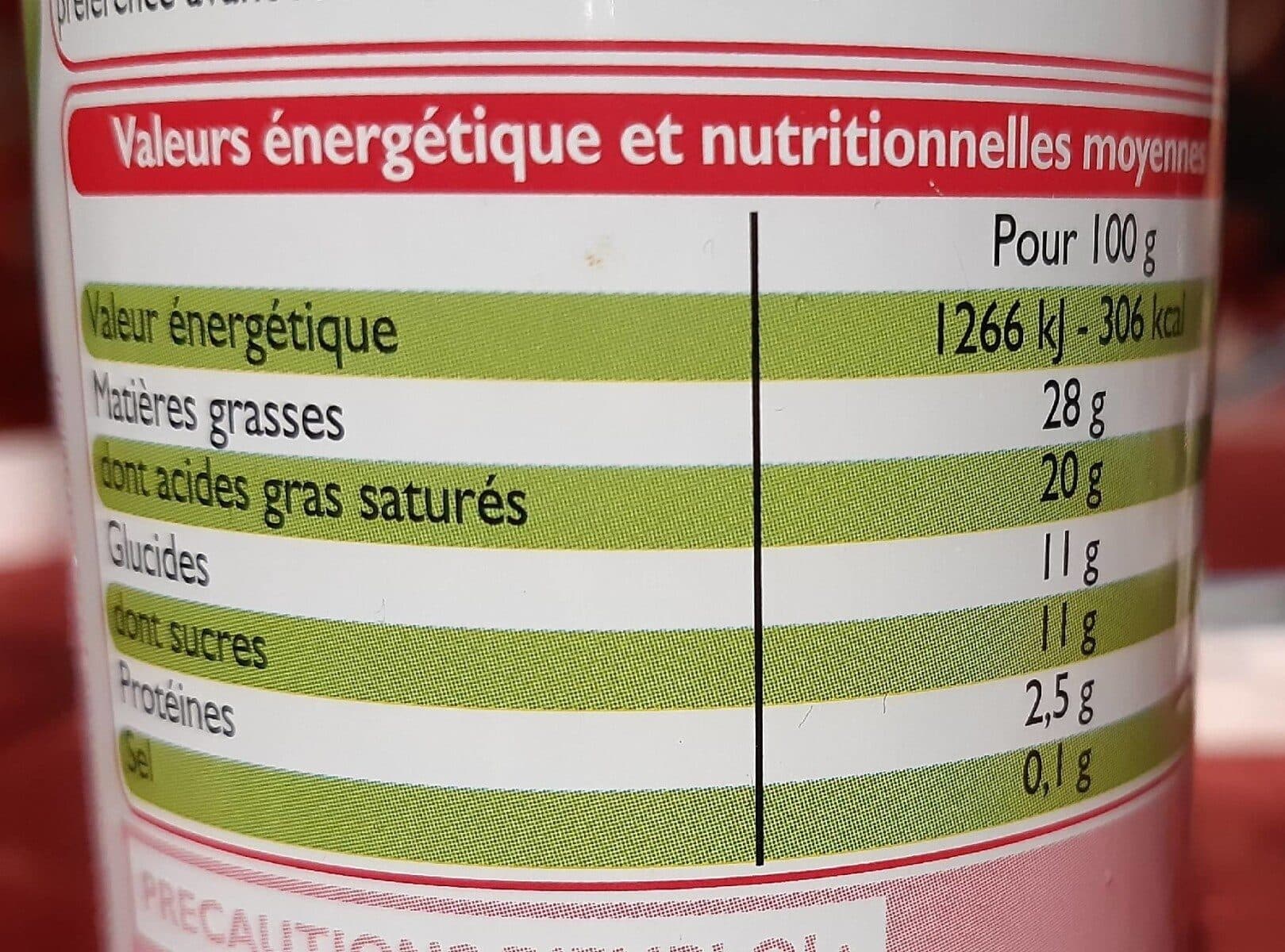 Leader Price Crème sucrée aromatisée vanille packshot