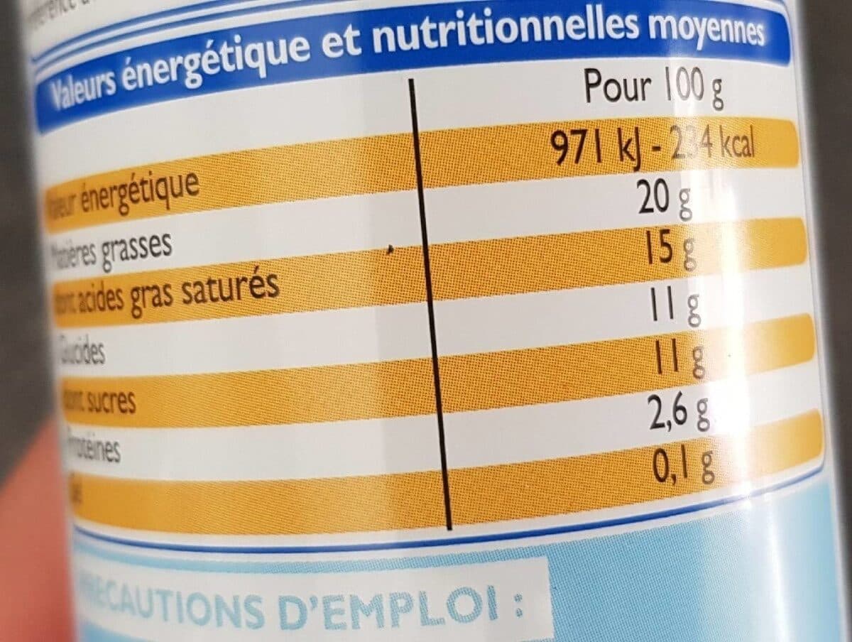 Leader Price Crème légère sucrée aromatisée vanille packshot