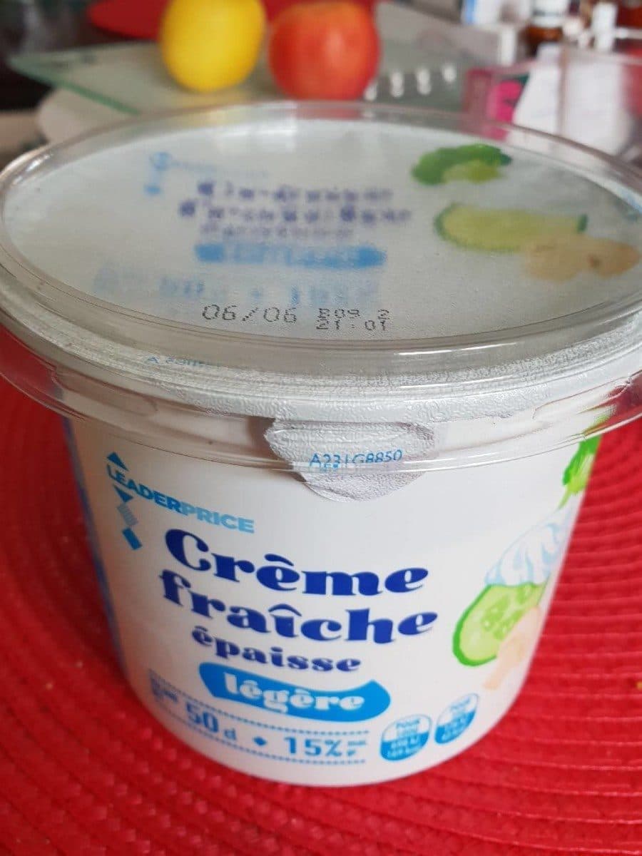 Leader Price Crème fraîche épaisse légère packshot