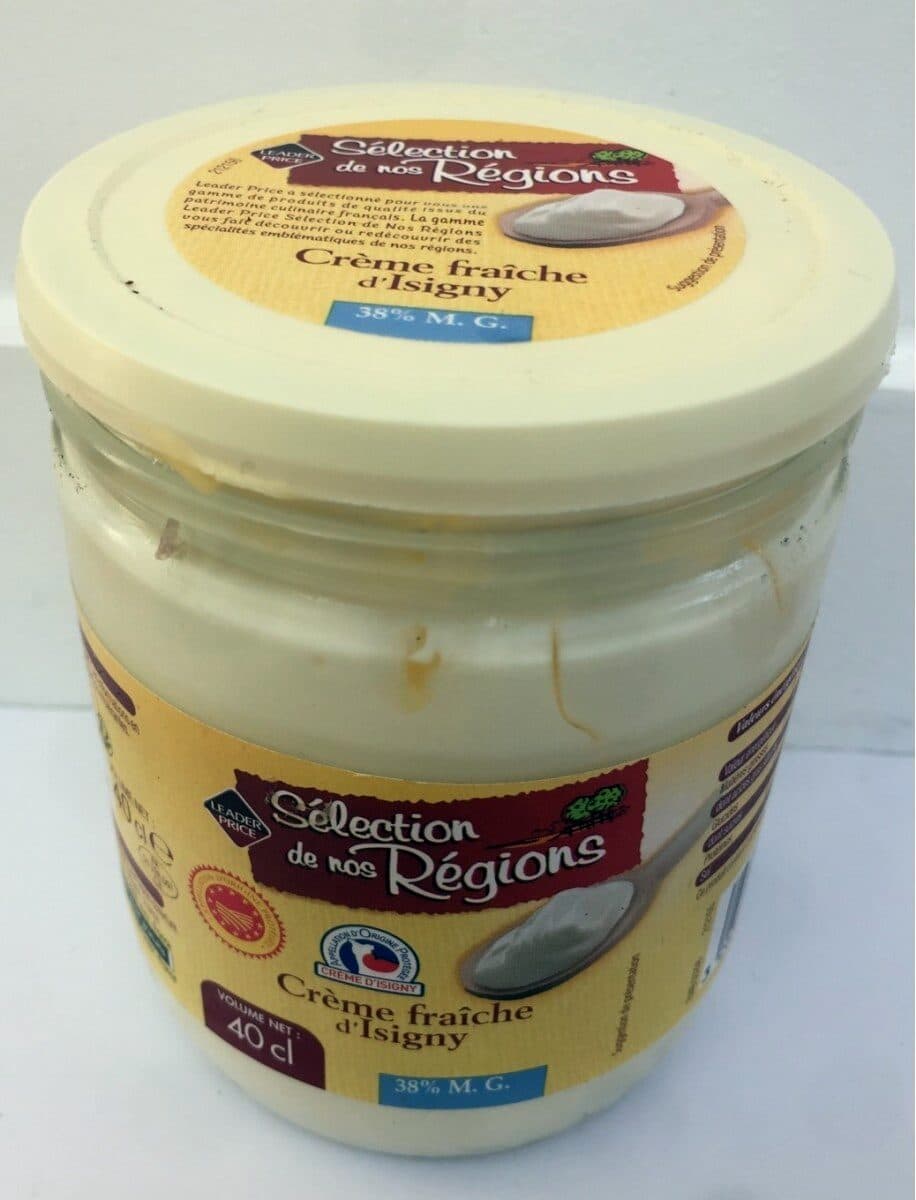 Sélection de Nos Régions Crème Fraîche d'isigny AOP 38% packshot