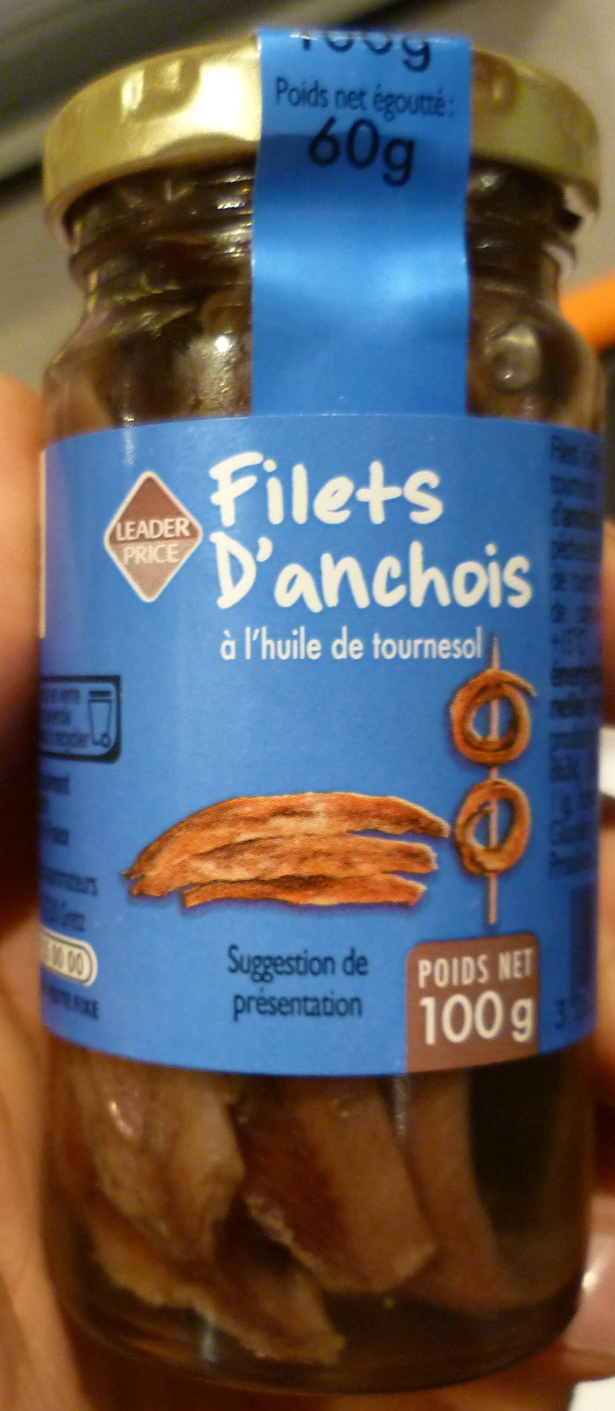 Leader Price Filets D'anchois packshot