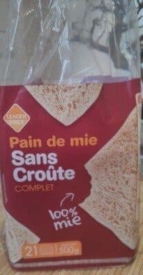 Leader Price Pain de mie sans croûte packshot