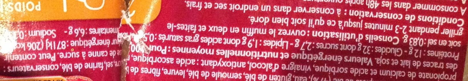 Leader Price Quatre muffins complets packshot