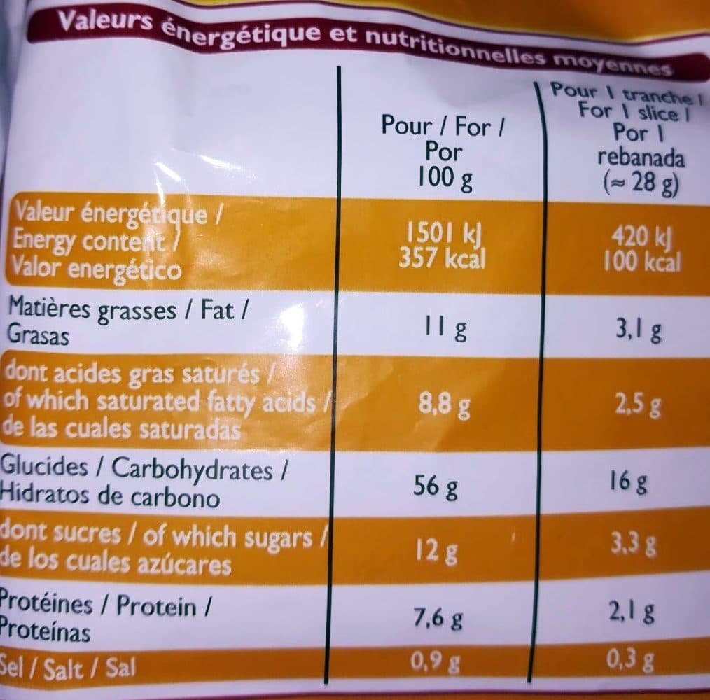 Leader Price Brioche tranchée pur beurre aux oeufs frais packshot