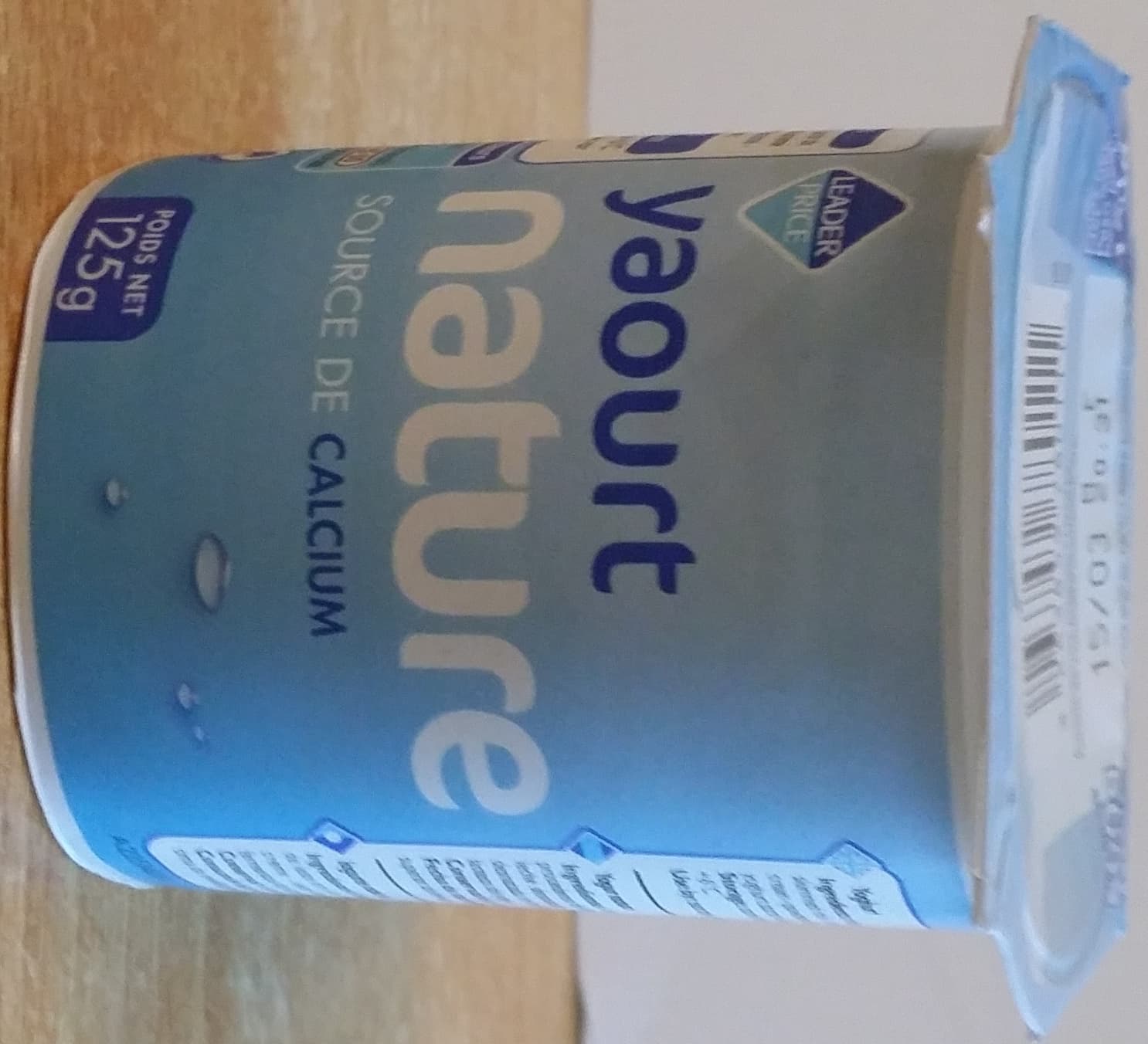 Leader Price Yaourt nature packshot