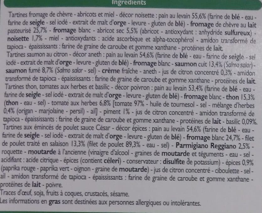 Leader Price 12 Tartines Apéritives packshot
