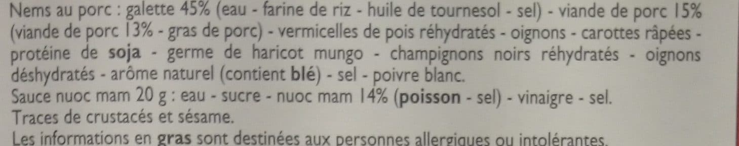 Leader Price Nems de porc packshot