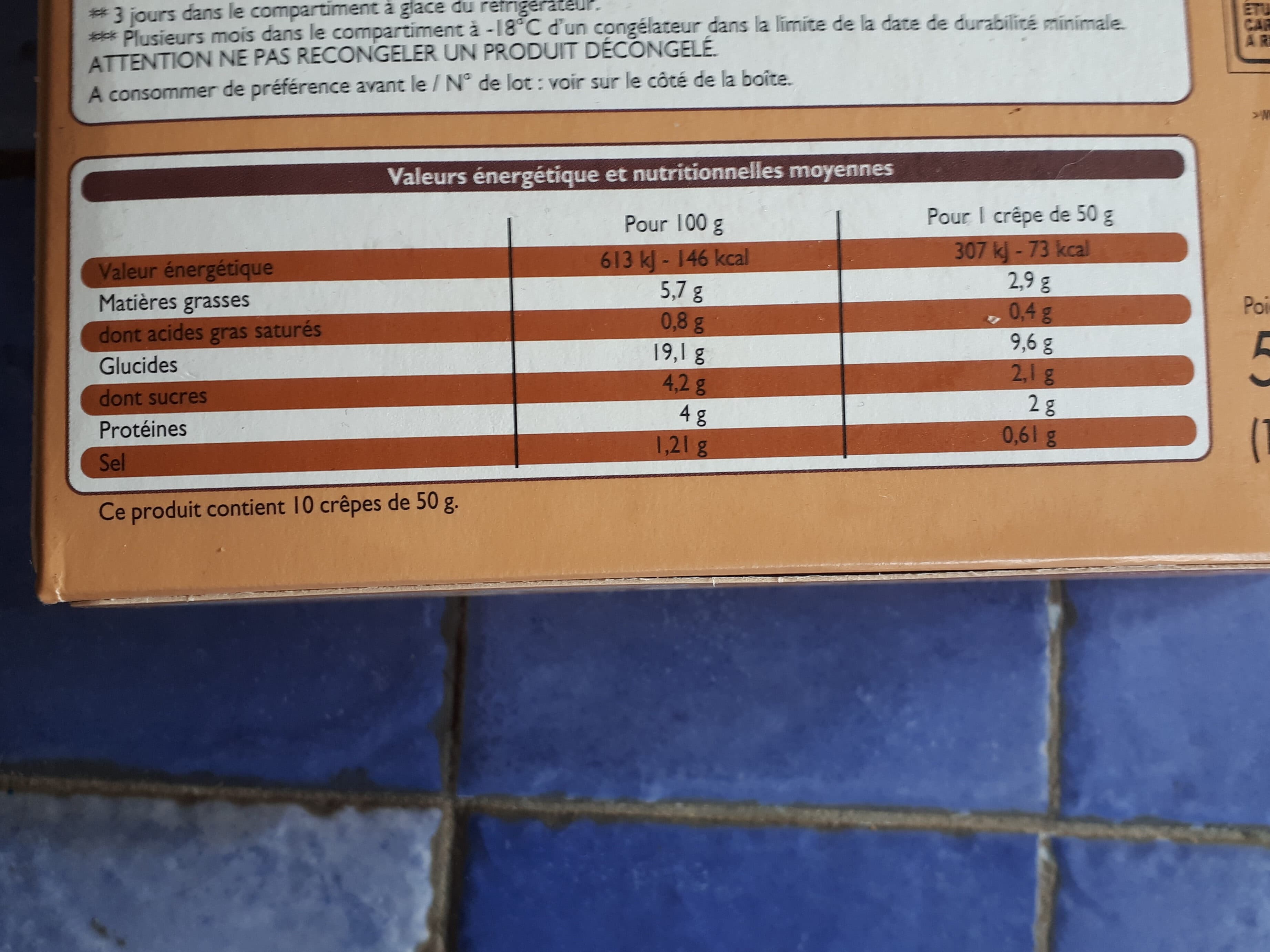 Leader Price Crêpes au champignon packshot