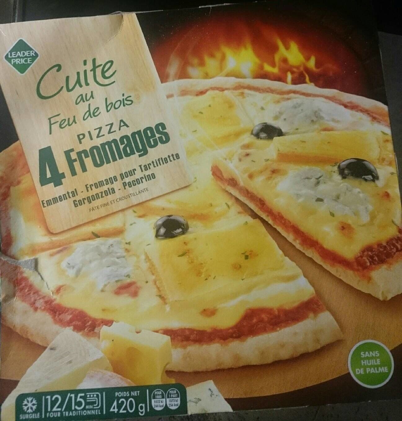 Leader Price Pizza 4 Fromages packshot