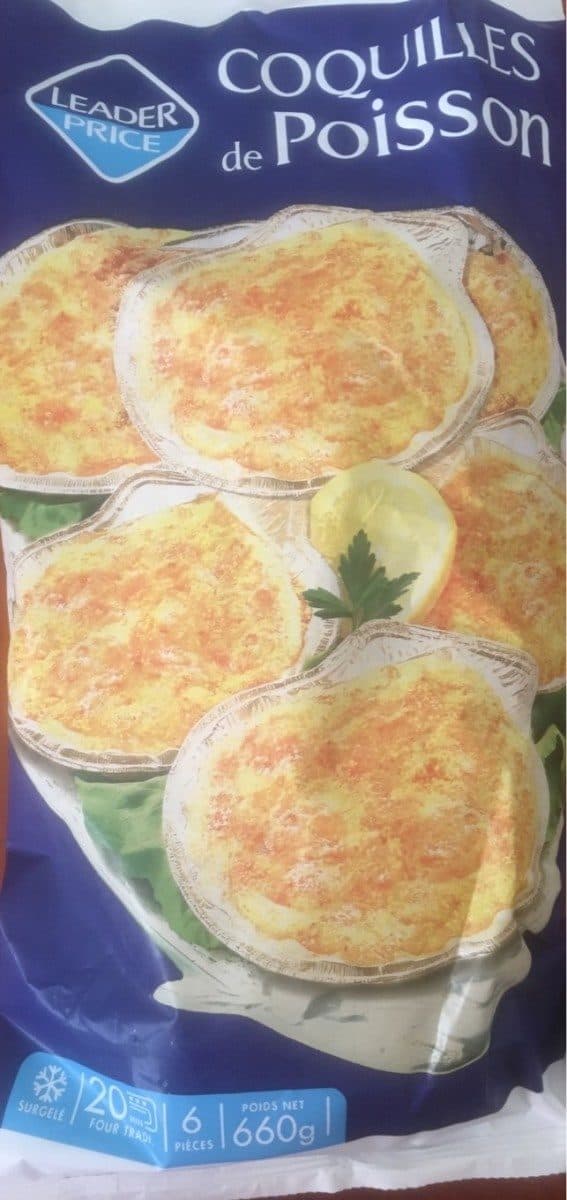 Leader Price Coquilles de Poisson packshot