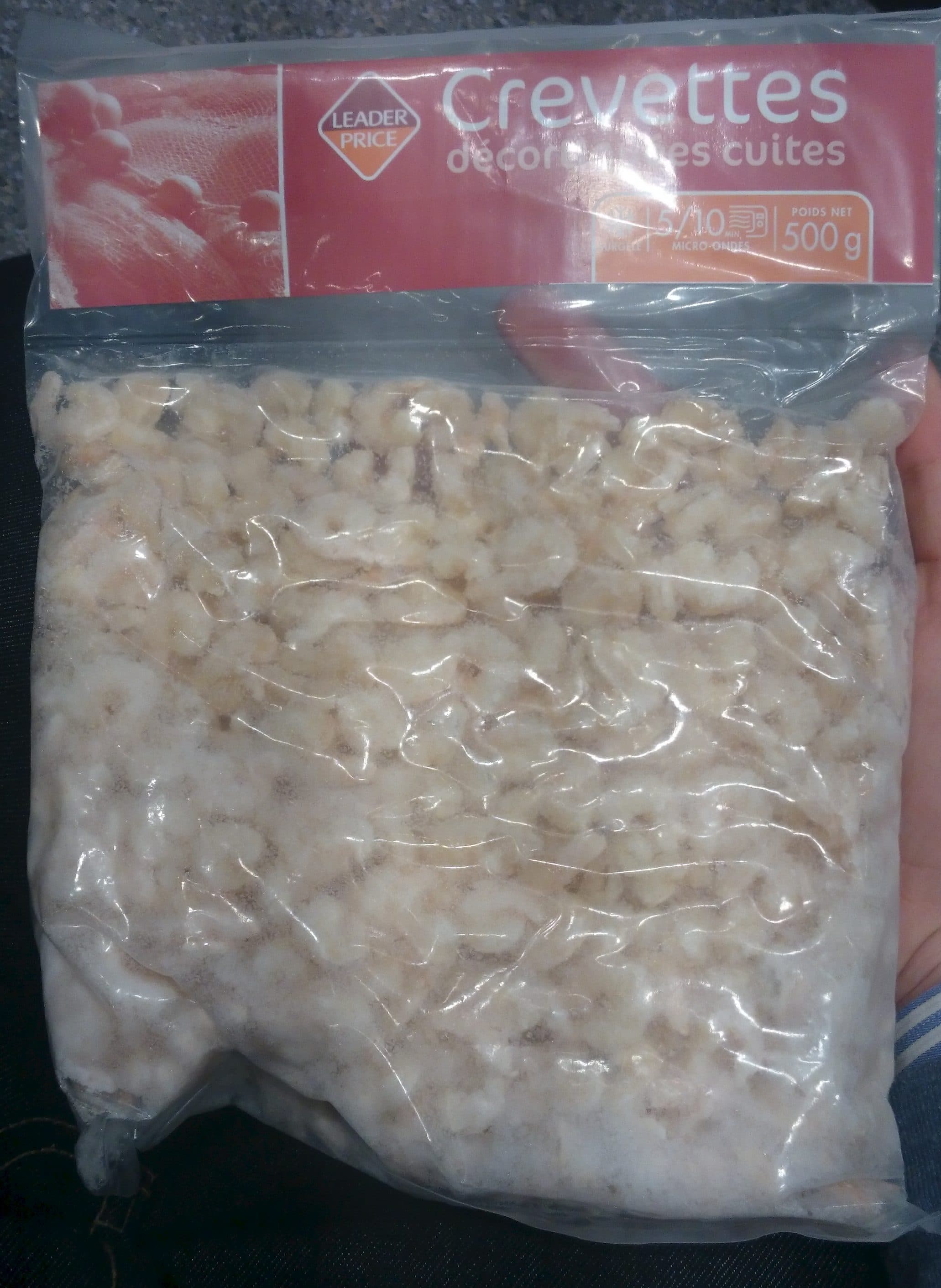 Leader Price Crevettes Décortiquées Cuites packshot
