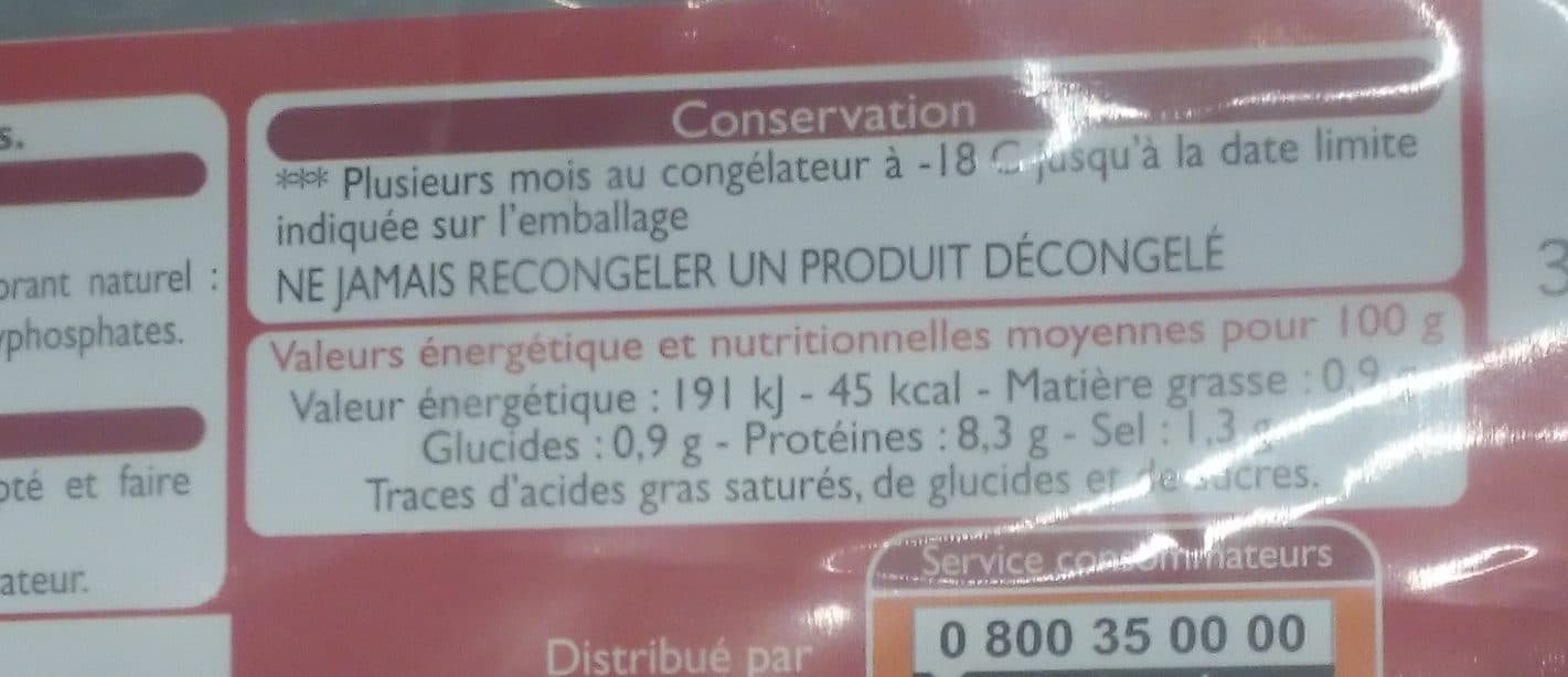 Leader Price Crevettes Décortiquées Cuites packshot