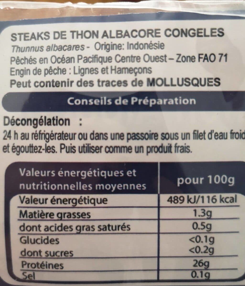 Leader Price Steaks de thon albacore packshot