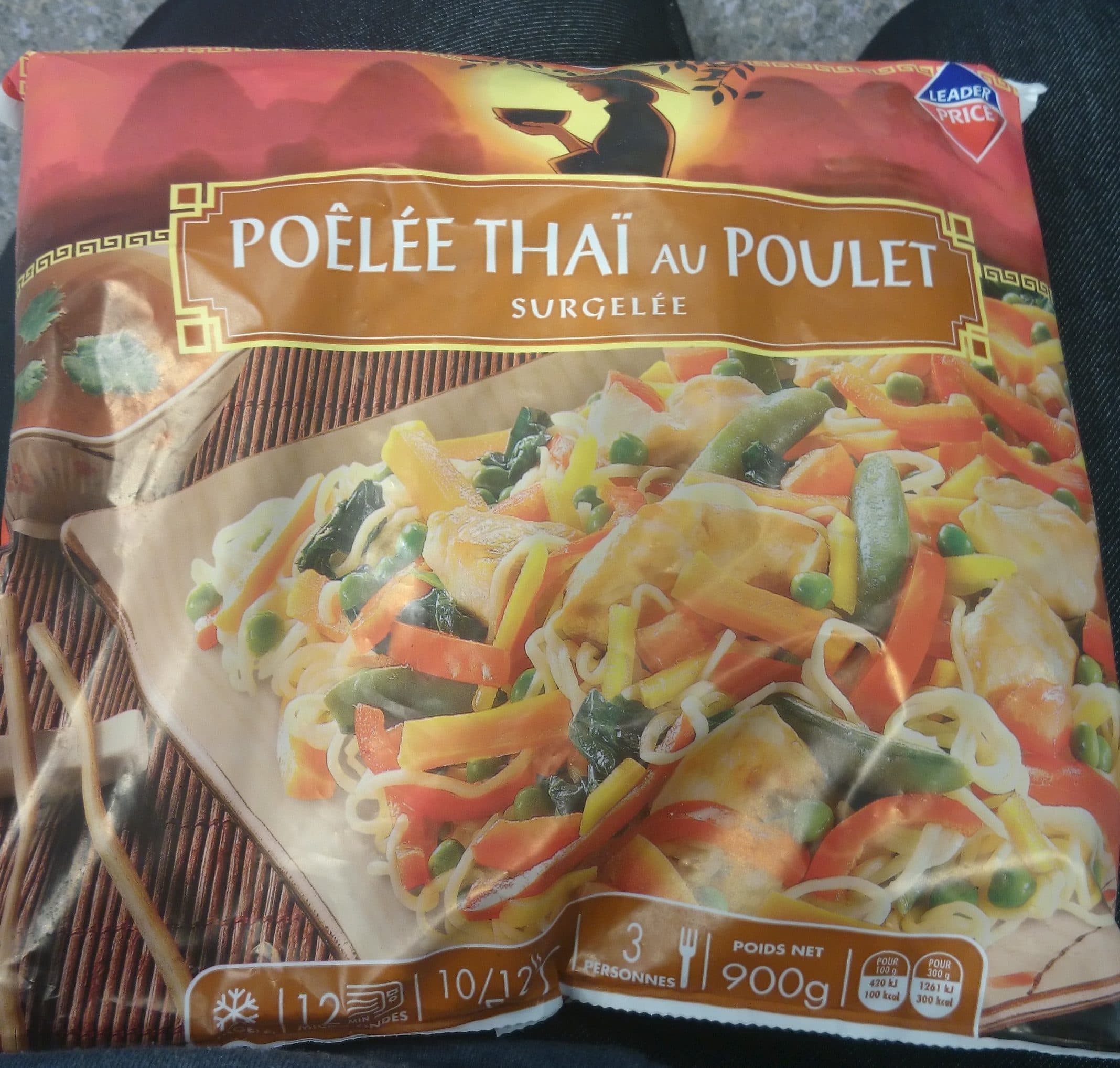 Leader Price Poêlée Thaï au Poulet Surgelée packshot
