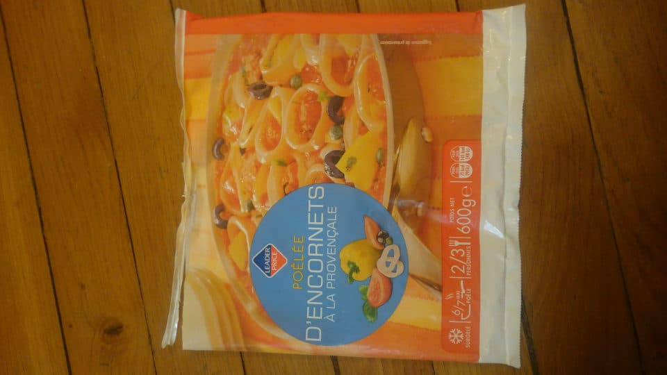 Leader Price Poelée d'encornets à la provençale packshot