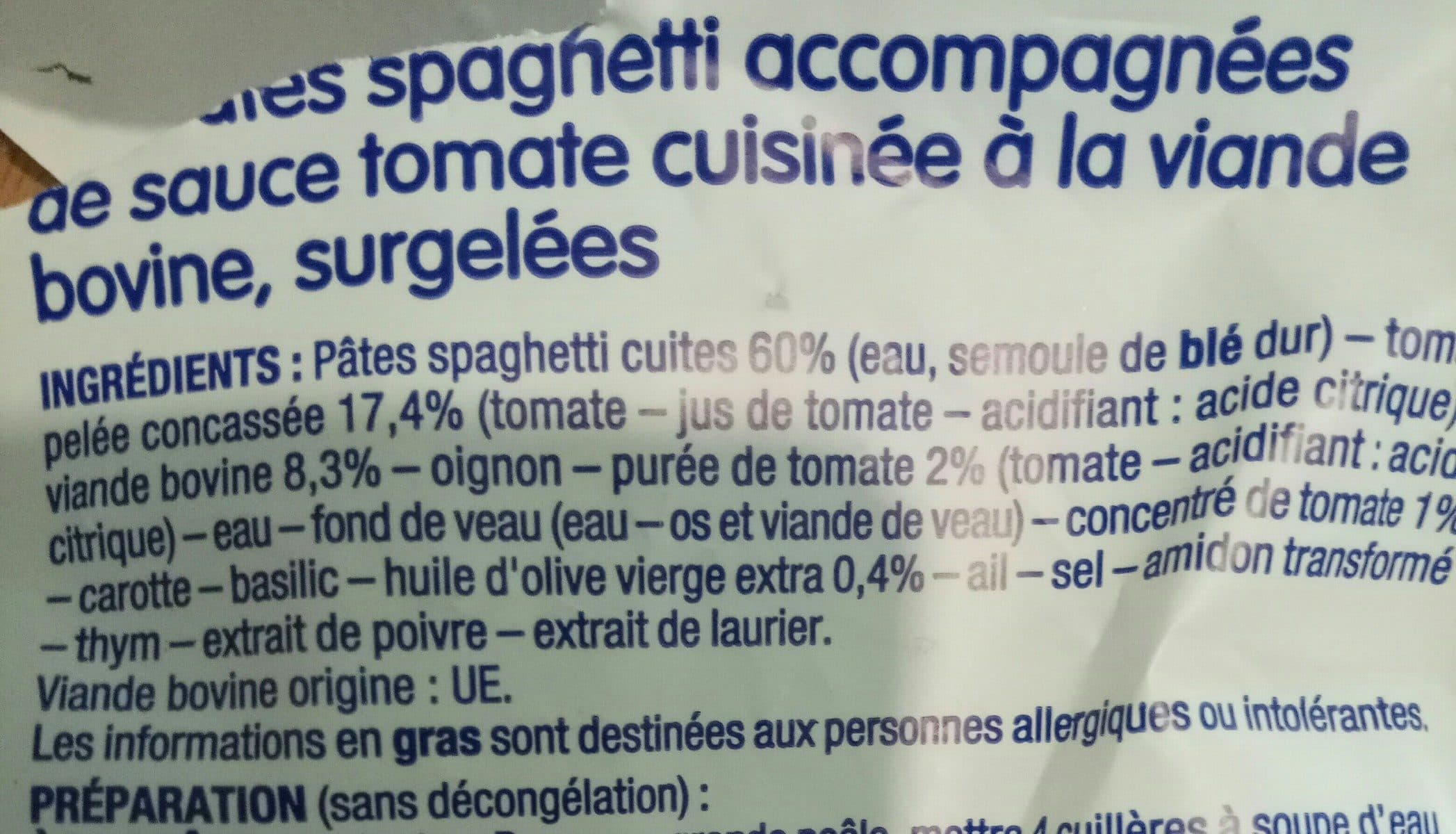 Leader Price Spaghetti à la bolognaise packshot