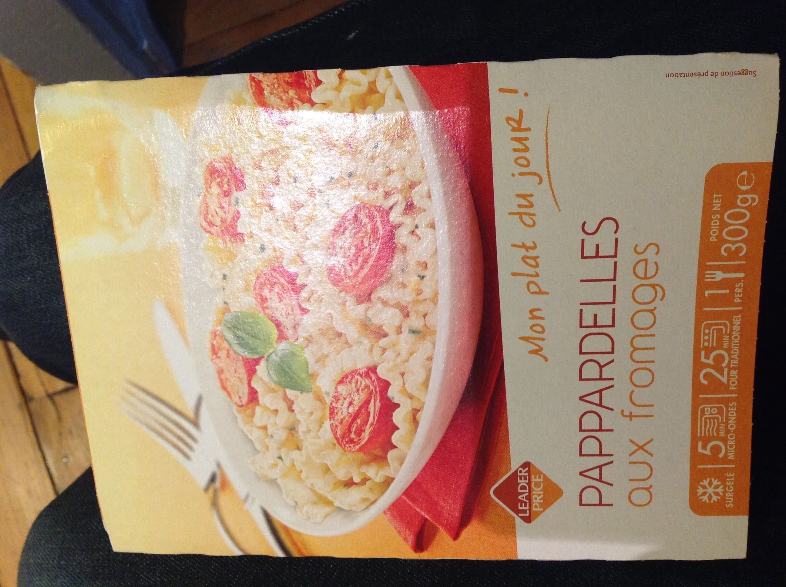Leader Price Pappardelles aux fromages packshot