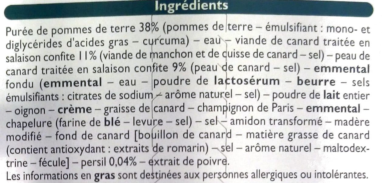 Leader Price Parmentier de Canard packshot