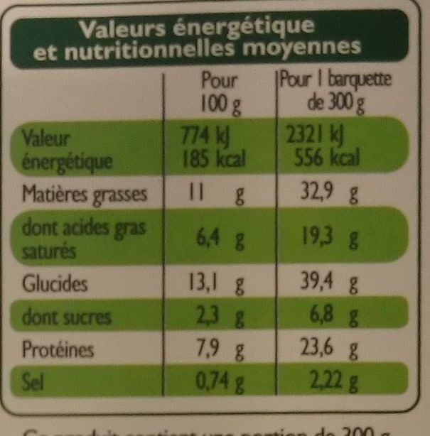 Leader Price Lasagnes Vertes aux 3 Fromages packshot
