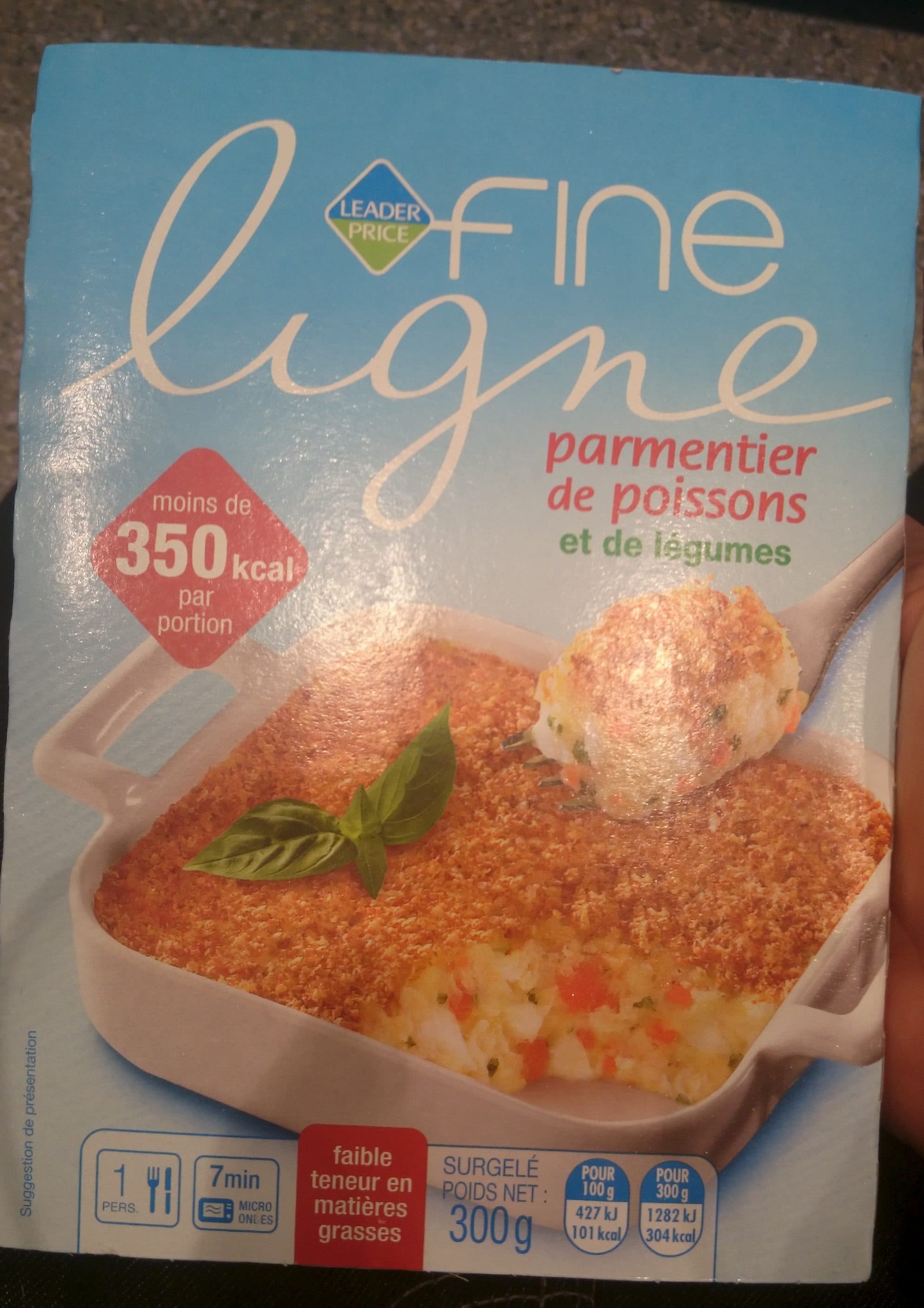 Leader Price Parmentier de poisson et de légumes packshot