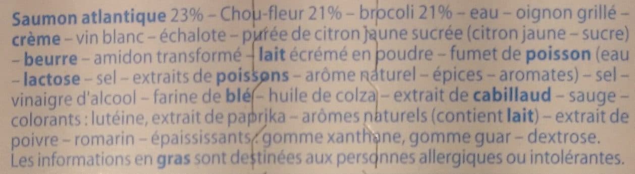 Leader Price Fine Ligne - Saumon aux brocolis et choux-fleurs packshot