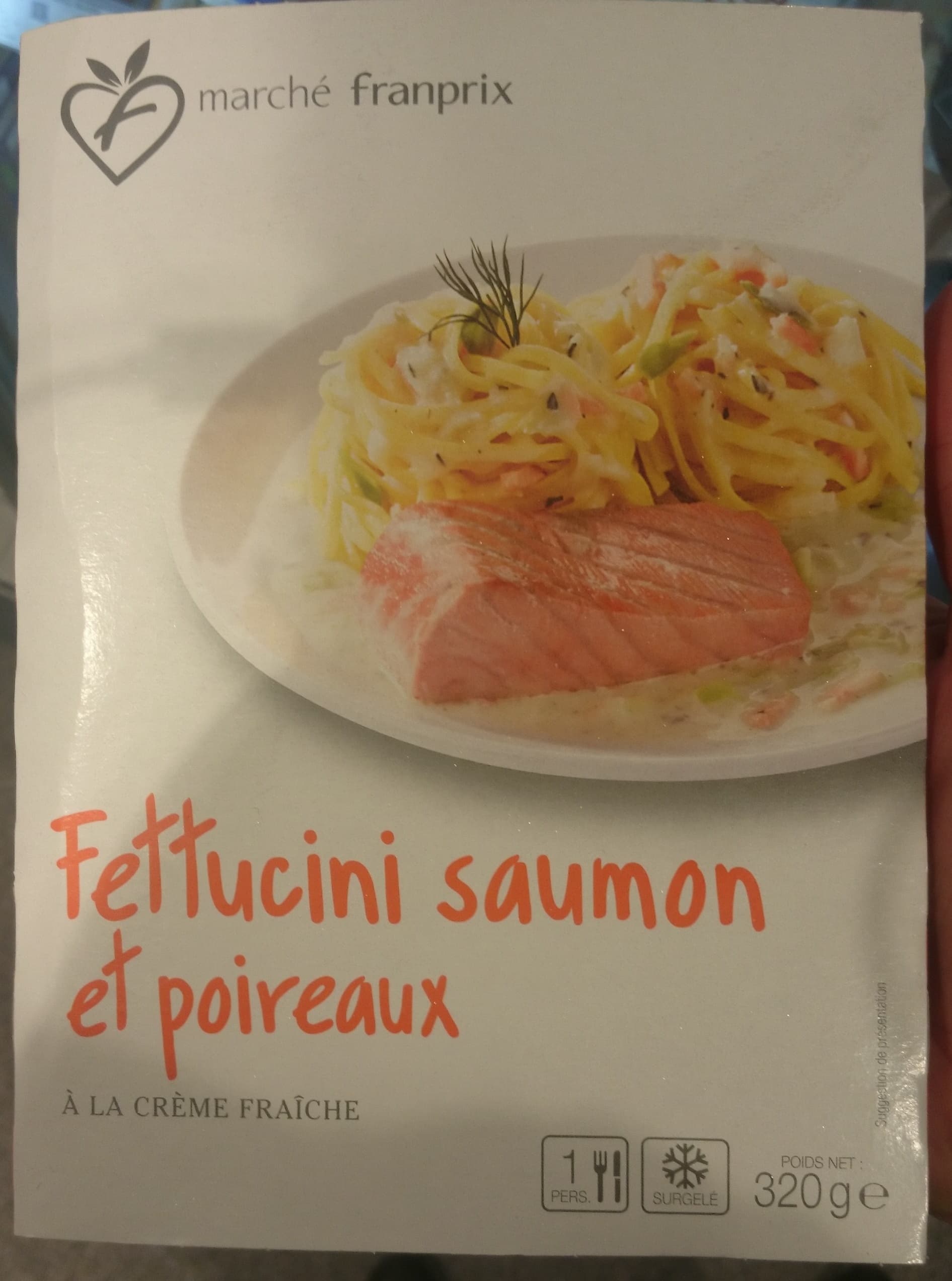 Marché Franprix Fettucini Saumon et Poireaux à la Crème Fraîche packshot