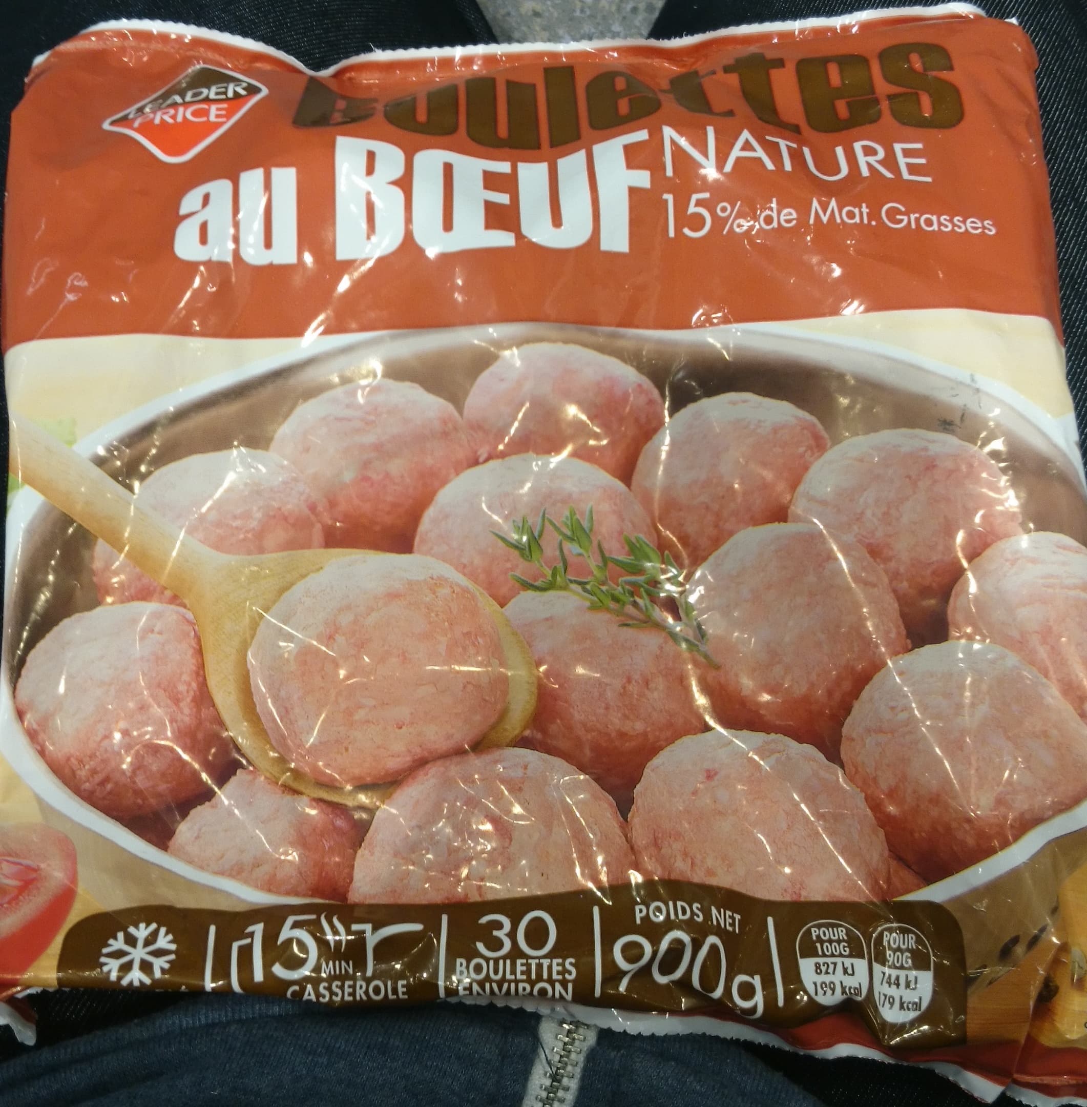 Leader Price Boulettes au Bœuf Nature packshot
