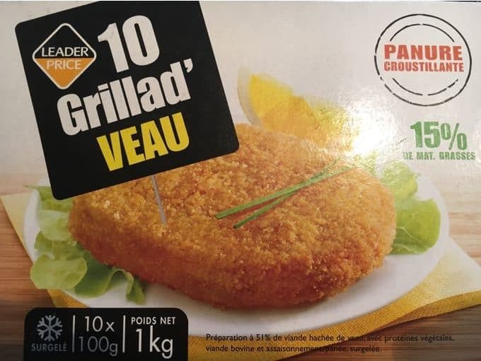 Leader Price Grillad'veau packshot