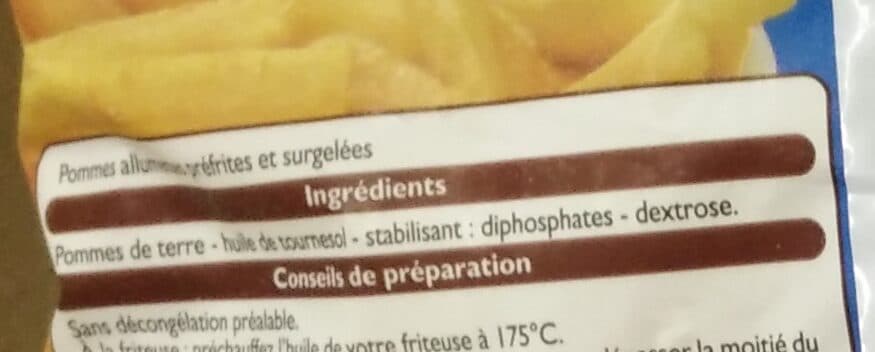 Leader Price Pommes allumettes packshot