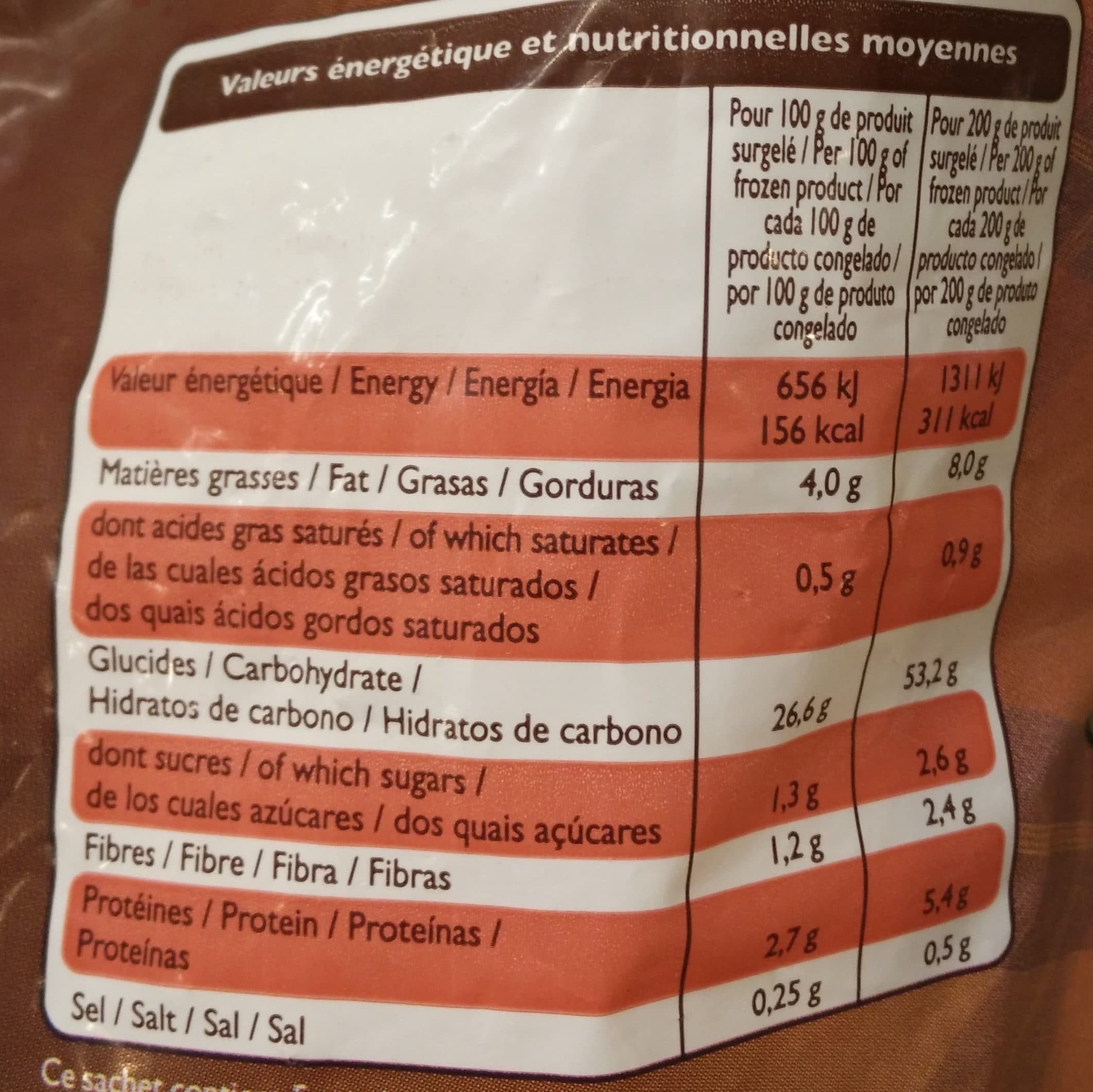 Leader Price Frites au Four Coupe Rustique packshot