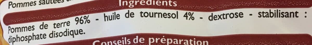 Leader Price Pommes Sautées Surgelées packshot